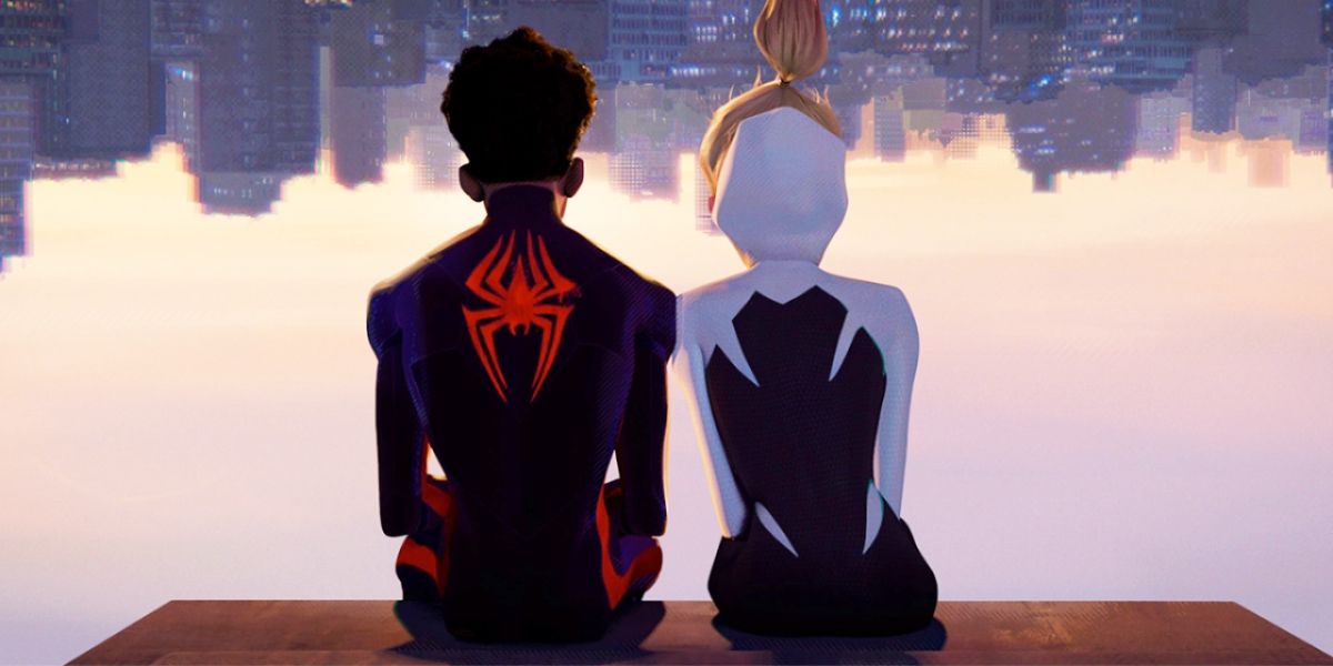 Gwen Stacy Meets Miles Morales Parents In Across The Spider Verse Still