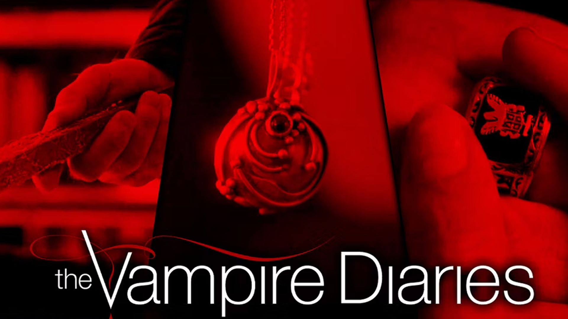Amazon.com: The Vampire Diaries Daywalking Katherine Sapphire Crystal  Pendant Necklaces Ring Elena Verbena Opening Charm Necklace Movie Jewelry  Set Cosplay For Fans : Clothing, Shoes & Jewelry