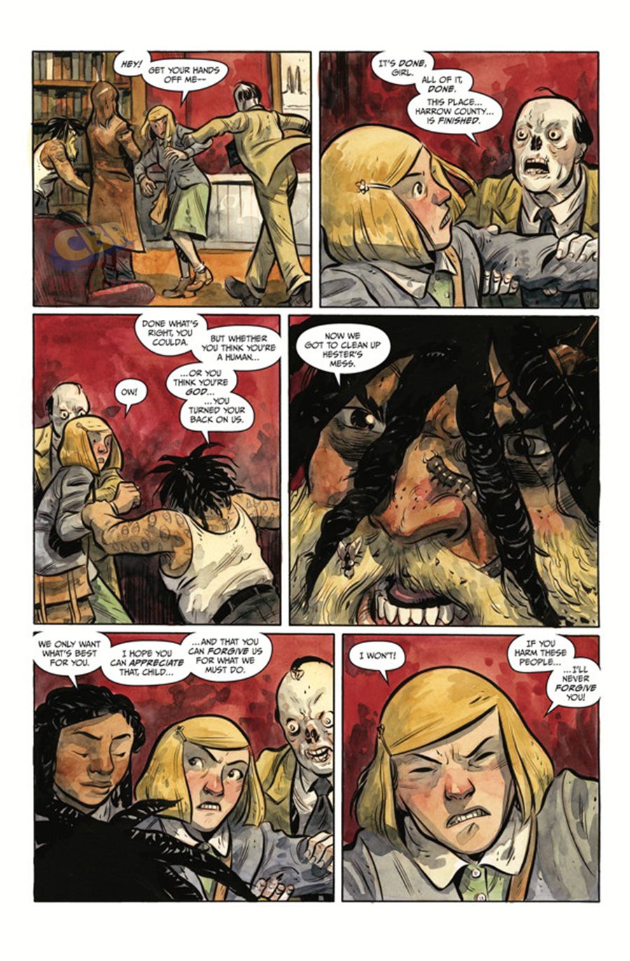 EXCL Emmy Faces the Coven in Harrow County 16 Preview