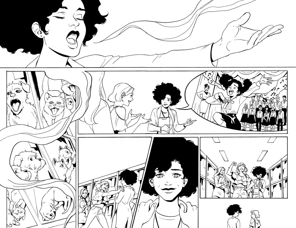A look at Audrey Mok&#039;s interior art for Josie #1