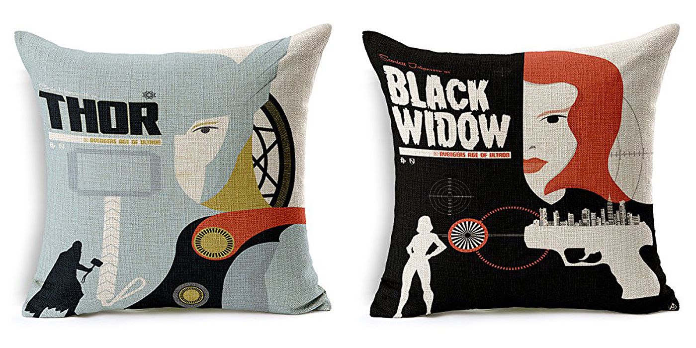 Thor Black Widow pillow