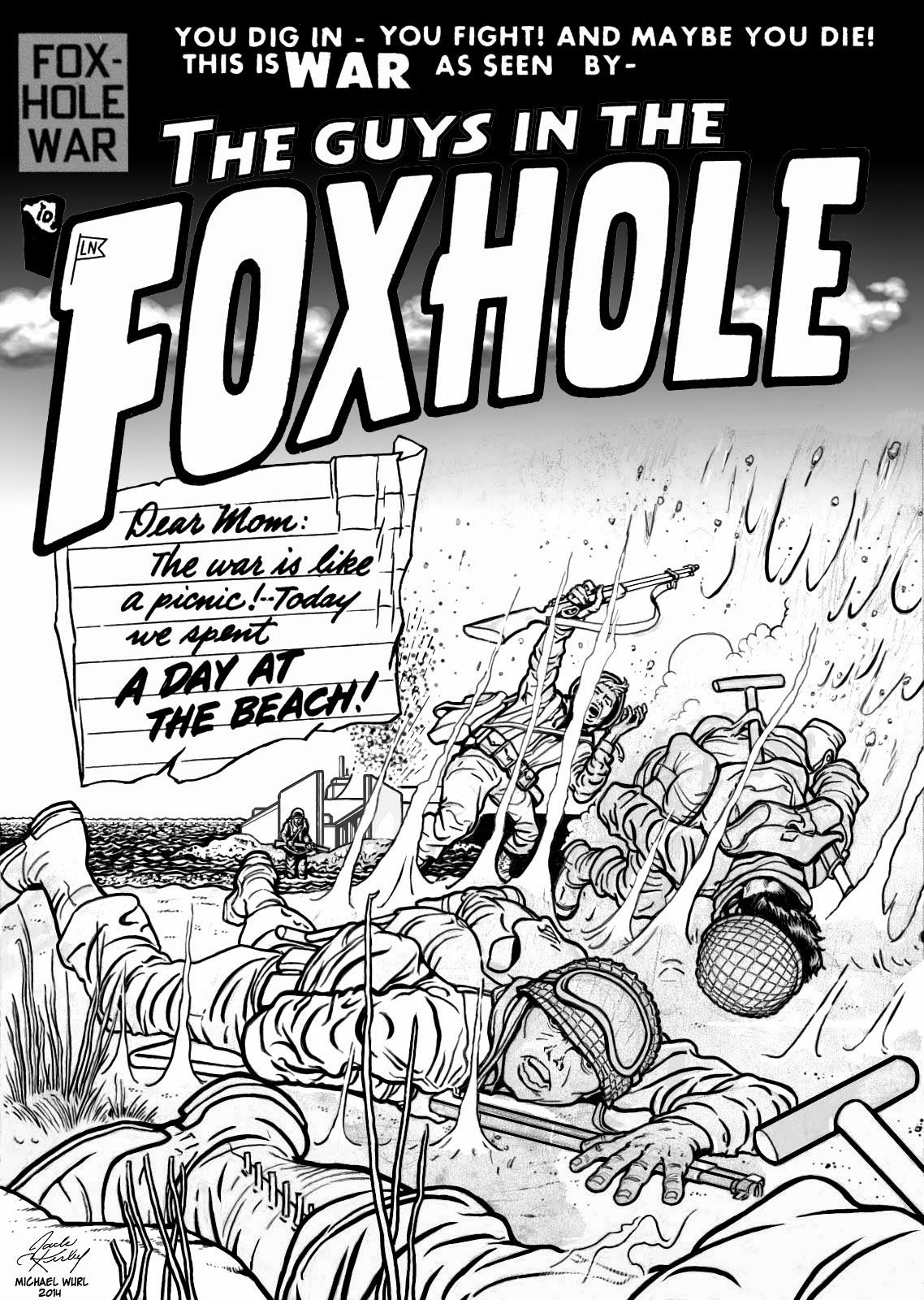 kirby unpublished foxhole cover inked 1