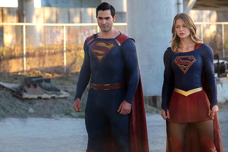 Supergirl -- The Last Children of Krypton -- Image -- SPG202A_150r -- Pictured (L-R) Tyler Hoechlin as Superman and Melissa Benoist as Supergirl -- Photo: Robert Falconer/The CW -- ÃÂ© 2016 The CW Network, LLC. All Rights Reserved