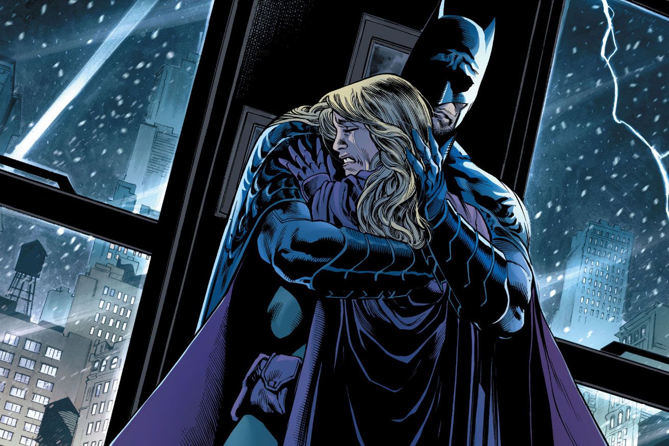 Batman and Spoiler mourn their loss