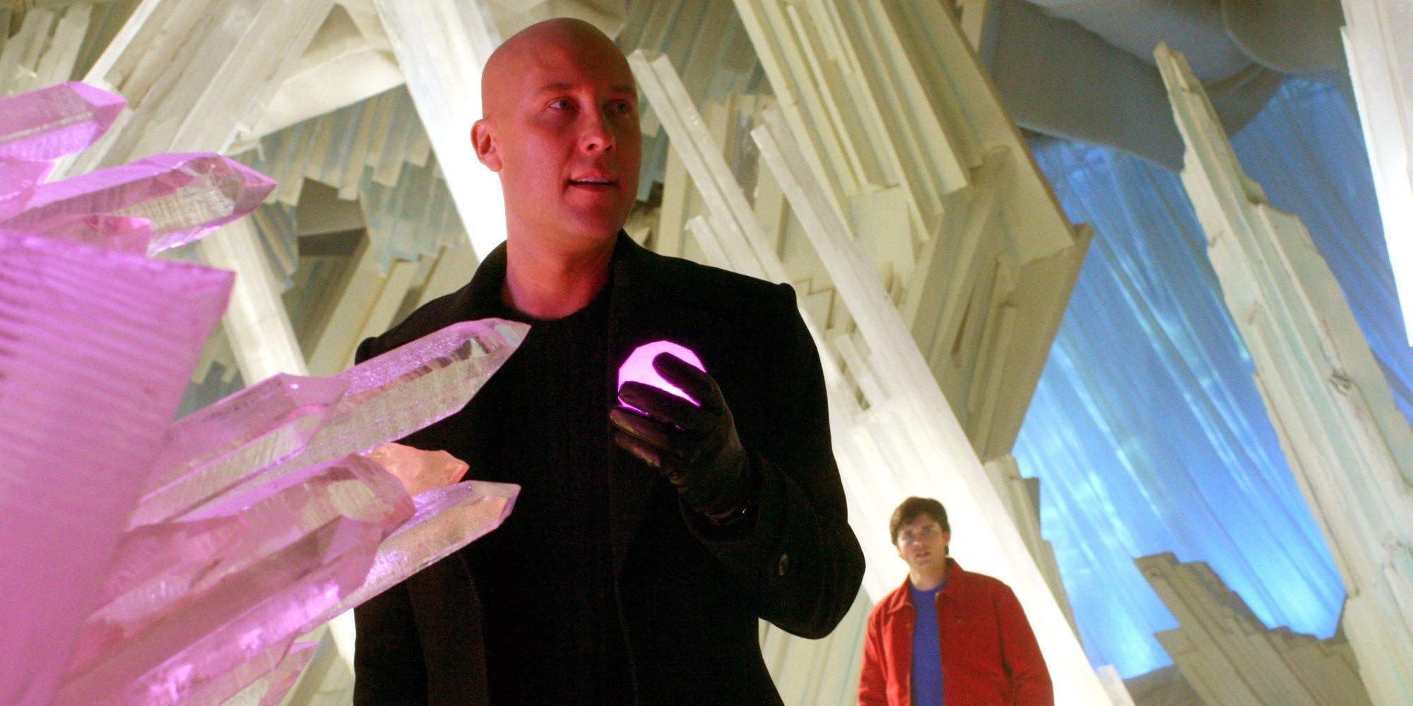 Lex Luthor explores the Fortress of Solitude in Smallville
