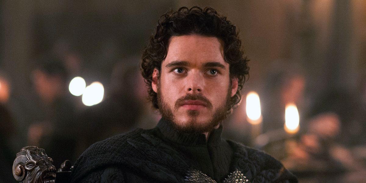 Richard Madden as Robb Stark in Game of Thrones.