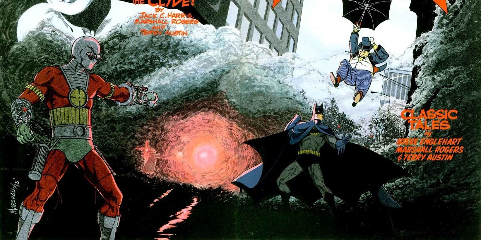 Batman versus the Penguin and Deadshot, by Marshall Rogers