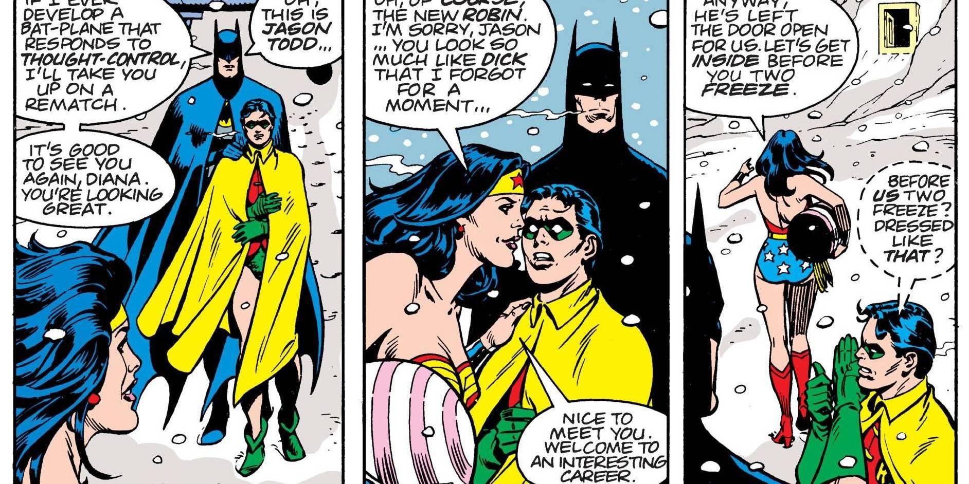 Wonder Woman, Batman and Robin; by Alan Moore and Dave Gibbons