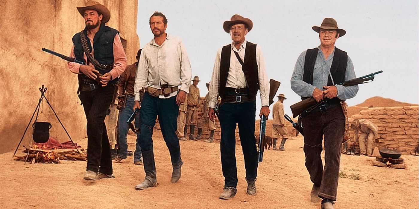 The Wild Bunch approach their fate in a Mexican Village