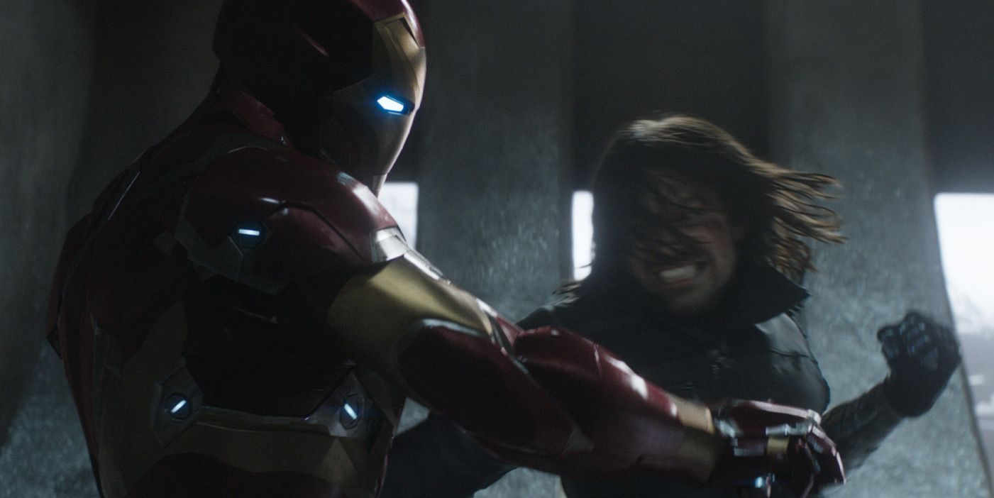 Captain America Civil War Iron Man Winter Soldier Fight