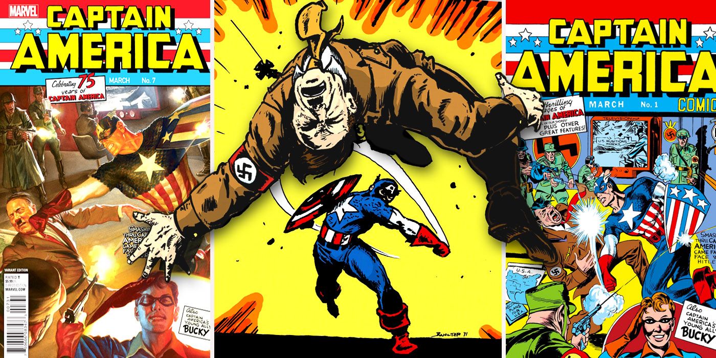 Captain America Punches Hitler