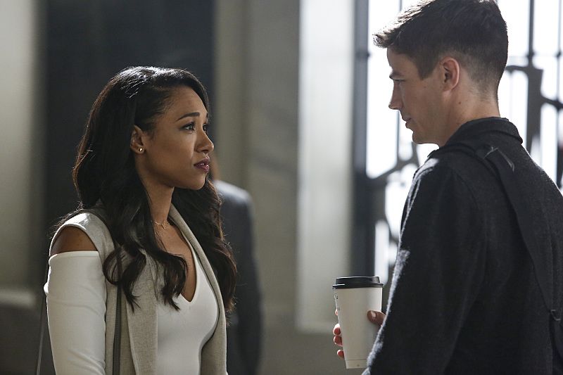 The Flash -- Magenta -- Image: FLA303b_0026b.jpg -- Pictured (L-R) Candice Patton as Iris West and Grant Gustin as Barry Allen -- Photo: Bettina Strauss/The CW -- ÃÂ© 2016 The CW Network, LLC. All rights reserved.