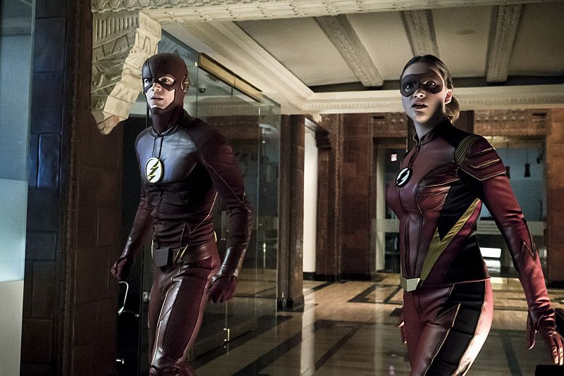 The Flash -- The New Rouges -- Pictured (L-R): Grant Gustin as The Flash and Violett Beane as Jesse Quick -- Photo: Katie Yu/The CW -- ÃÂ© 2016 The CW Network, LLC. All rights reserved.