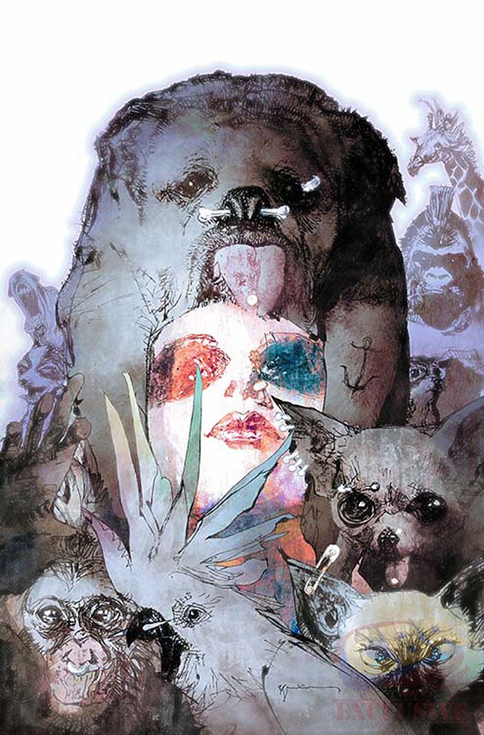 HARLEY QUINN #7 variant cover by Bill Sienkiewicz 