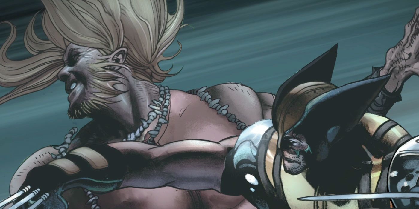 Wolverine and Sabretooth fighting from Marvel Comics