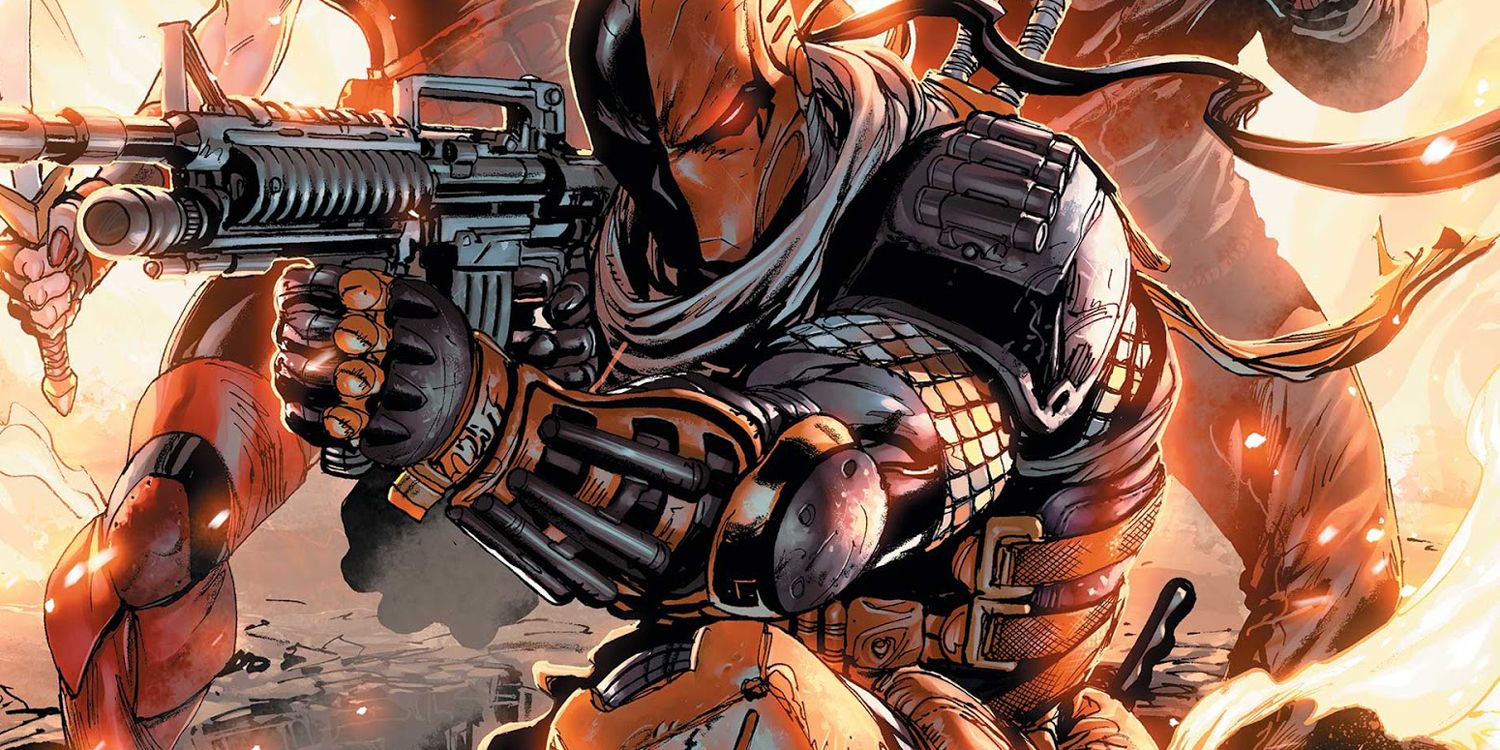 deathstroke with a rifle