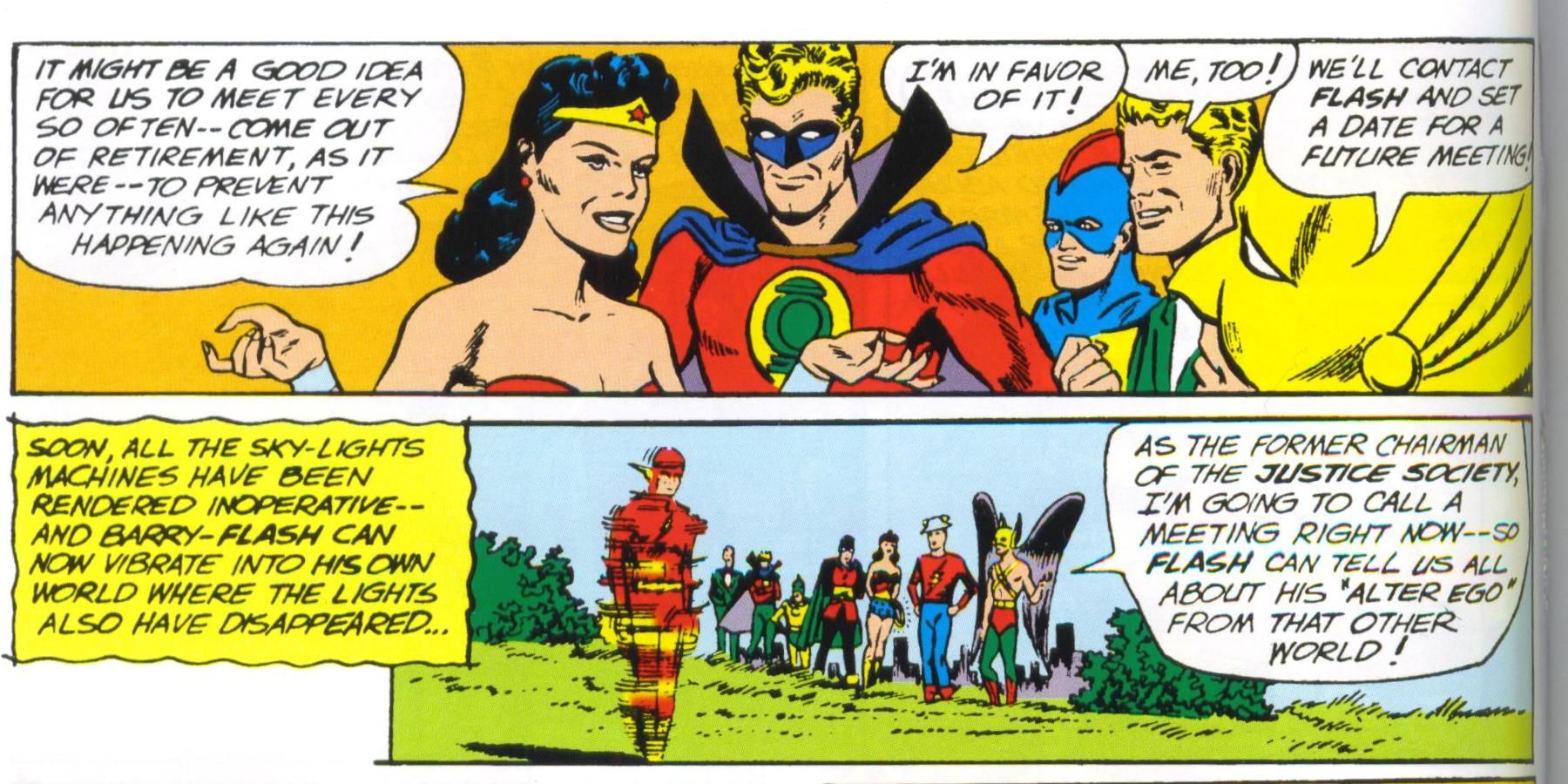 The JSA reunites in Flash #137