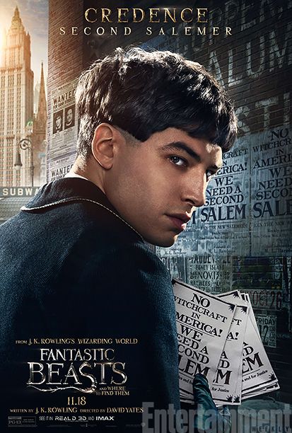 GALLERY: Fantastic Beasts and Where to Find Them - *EXCLUSIVE* Character Posters - Ezra Miller as Credence