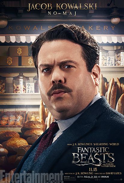 GALLERY: Fantastic Beasts and Where to Find Them - *EXCLUSIVE* Character Posters - Dan Fogler as Jacob Kowalski