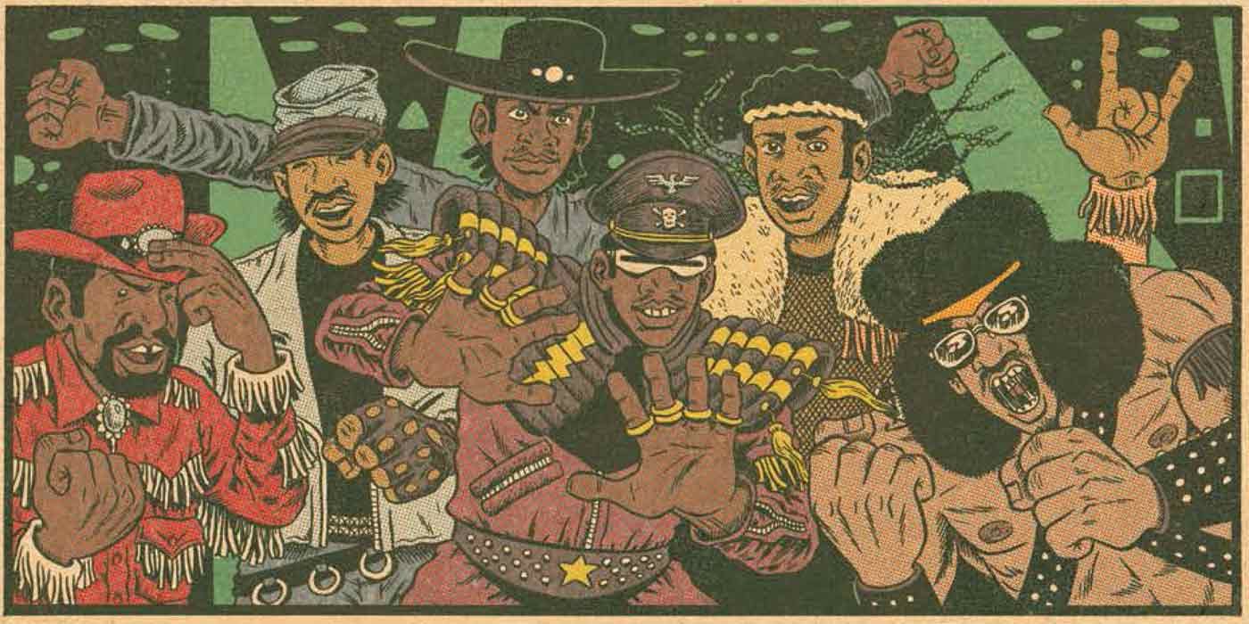 An image from Hip-Hop Family Tree by Ed Piskor.
