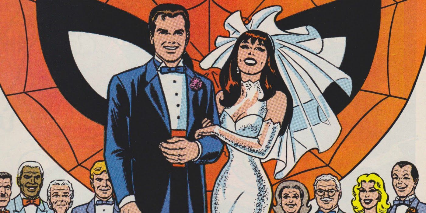 peter-parker-mary-jane-wedding - Marvel Comics