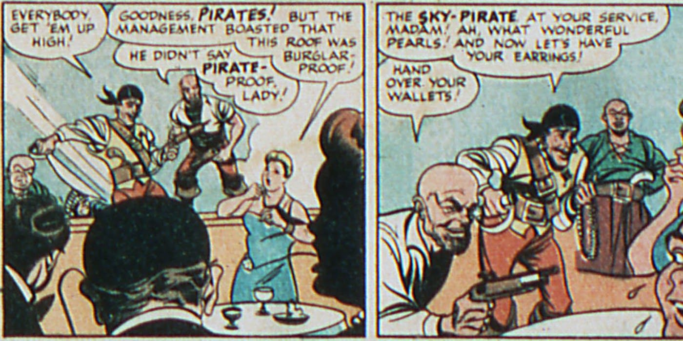 Sky Pirate as seen in the Golden Age DC Comics