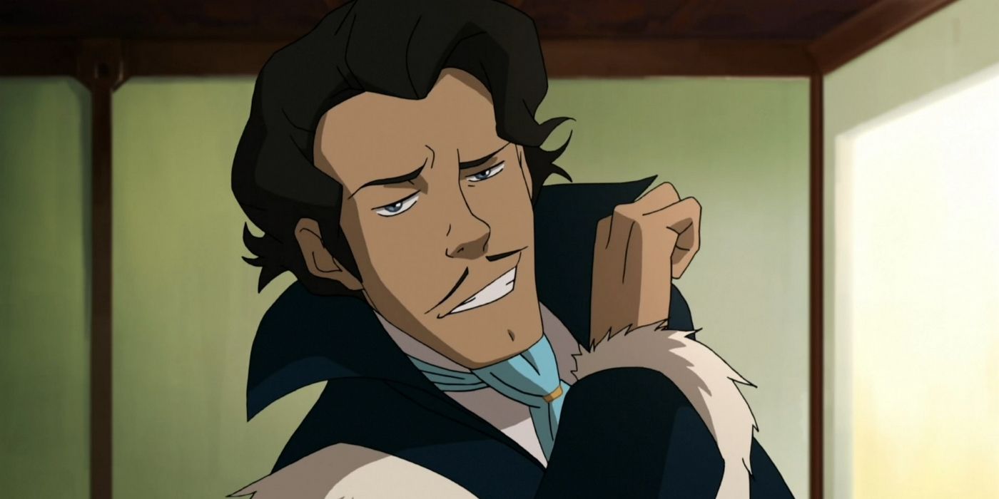 Varrick in The Legend of Korra looking smug.