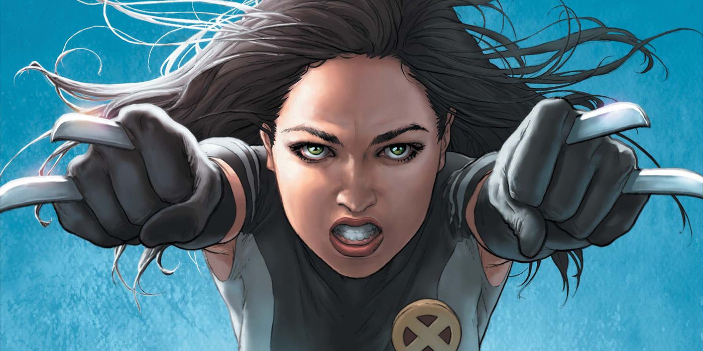 Laura Kinney charging forward with claws out in Avengers Academy