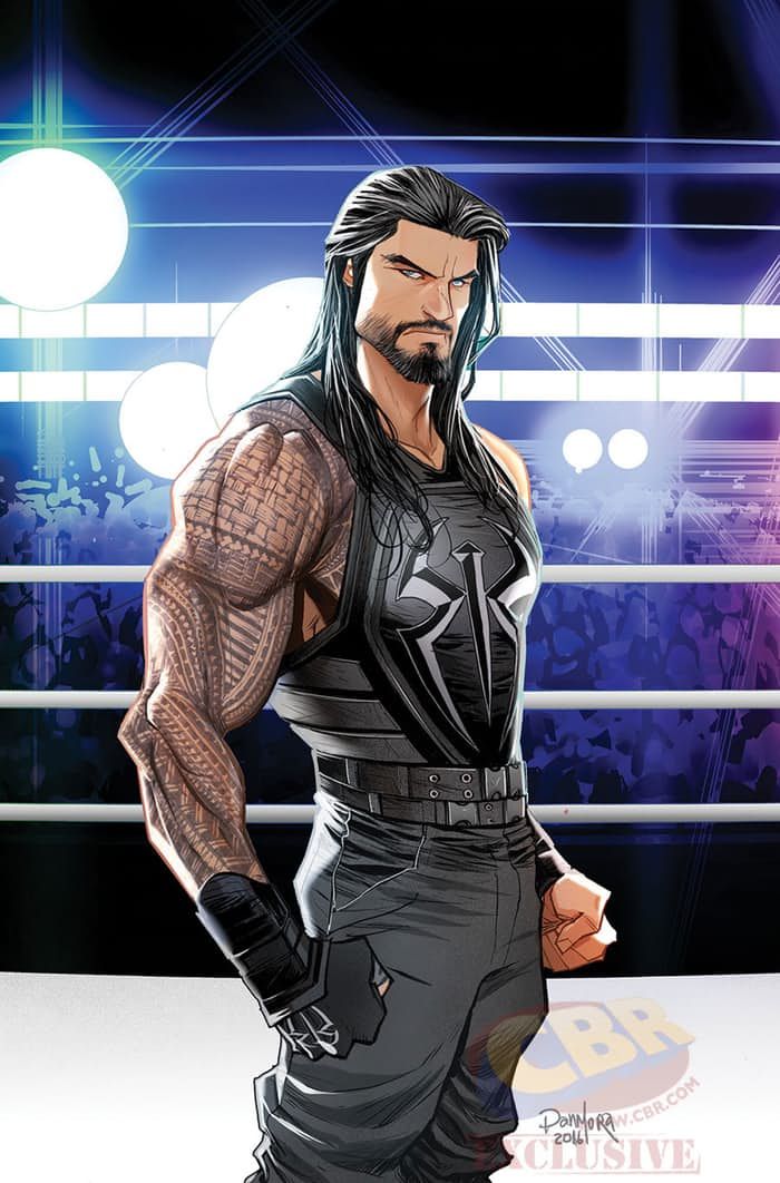 WWE: Then. Now. Forever. one-shot cover by Dan Mora, featuring Roman Reigns