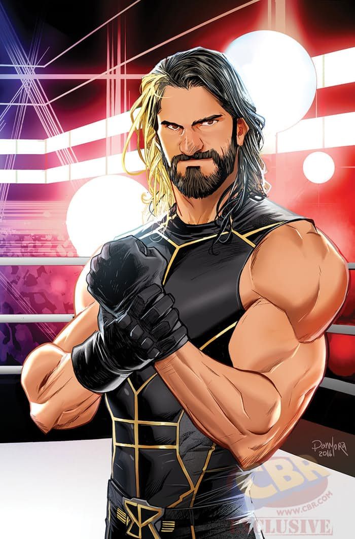 WWE: Then. Now. Forever. one-shot cover by Dan Mora, featuring Seth Rollins