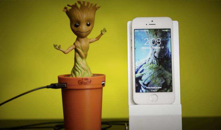 Grooving Baby Groot Usb Car Charger Will Save Your Phone S Life Grooving Baby Groot Usb Car Charger Will Save Your Phone S Life