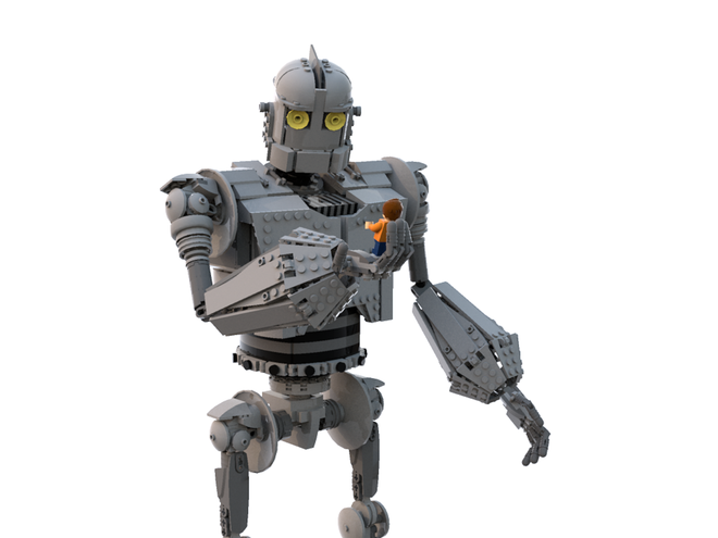Iron Giant and Hogarth bond in this LEGO Ideas mock-up.