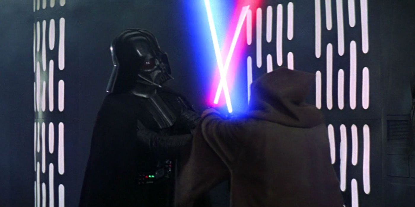 Obi-Wan vs Darth Vader in a New Hope