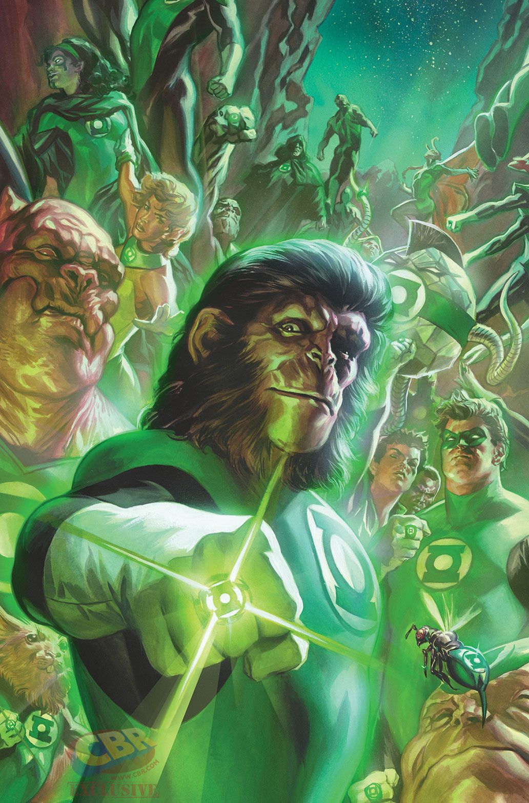 Planet of the Apes/Green Lantern #1 variant cover