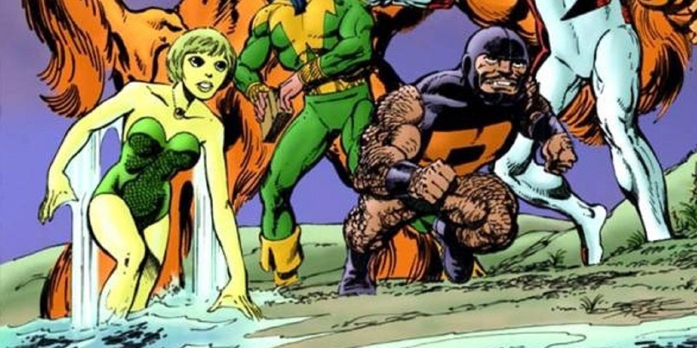 Marvel Comics Puck with his team, Alpha Flight.