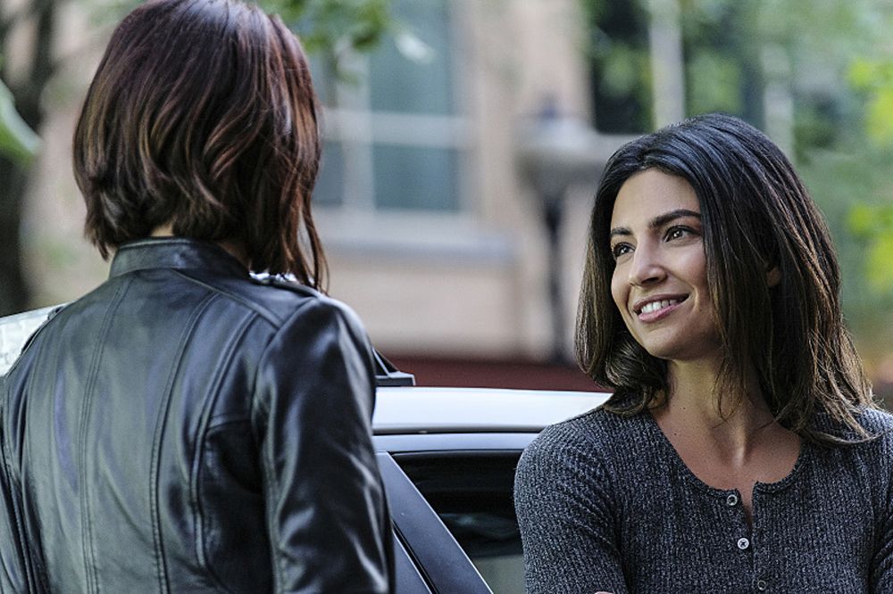 Chyler Leigh as Alex Danvers and Floriana Lima as Maggie Sawyer -- Photo: Robert Falconer /The CW -- © 2016 The CW Network, LLC. All Rights Reserved