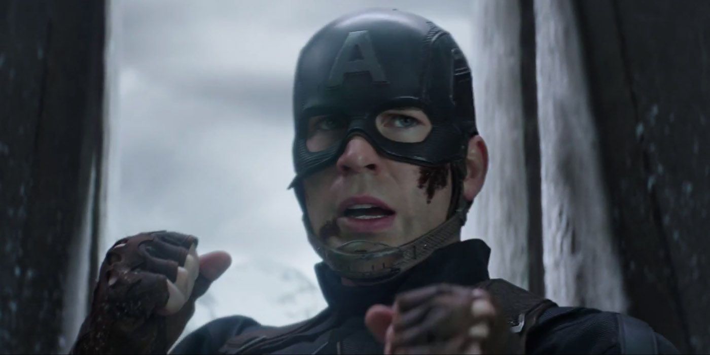Chris Evans as Captain America in the MCU 