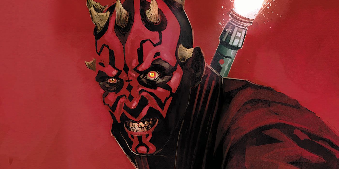 darth maul grimaces in his new Marvel comic