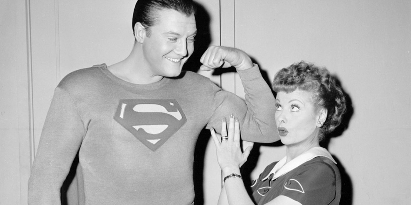 George Reeves as Superman on I Love Lucy.