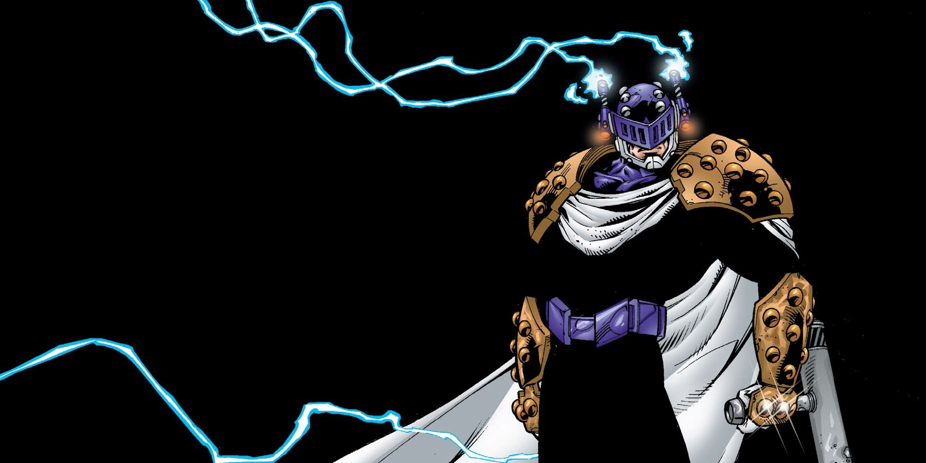 An image of comic art depicting Prometheus from DC Comics