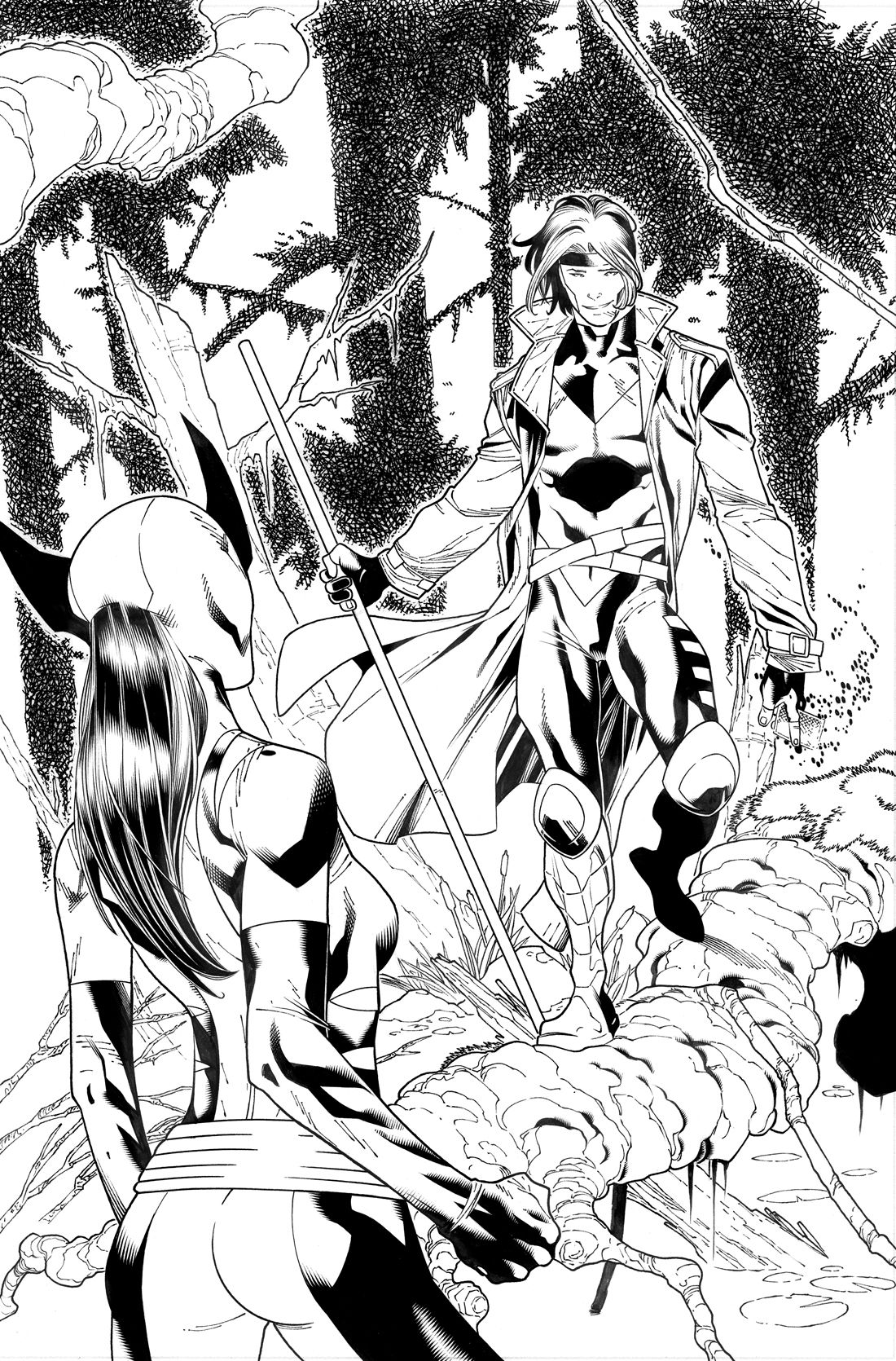 All-New X-Men #1.MU art by Carlo Barberi.
