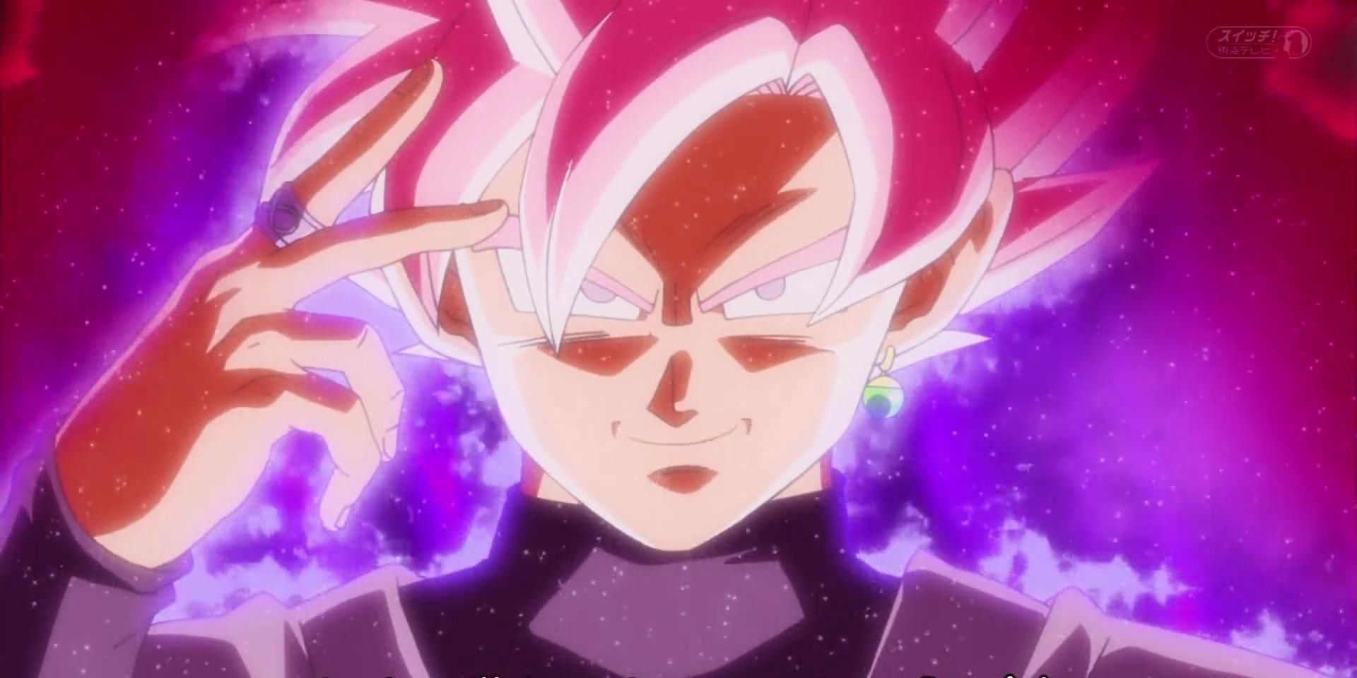 Goku Black confidently shows off Super Saiyan Rose