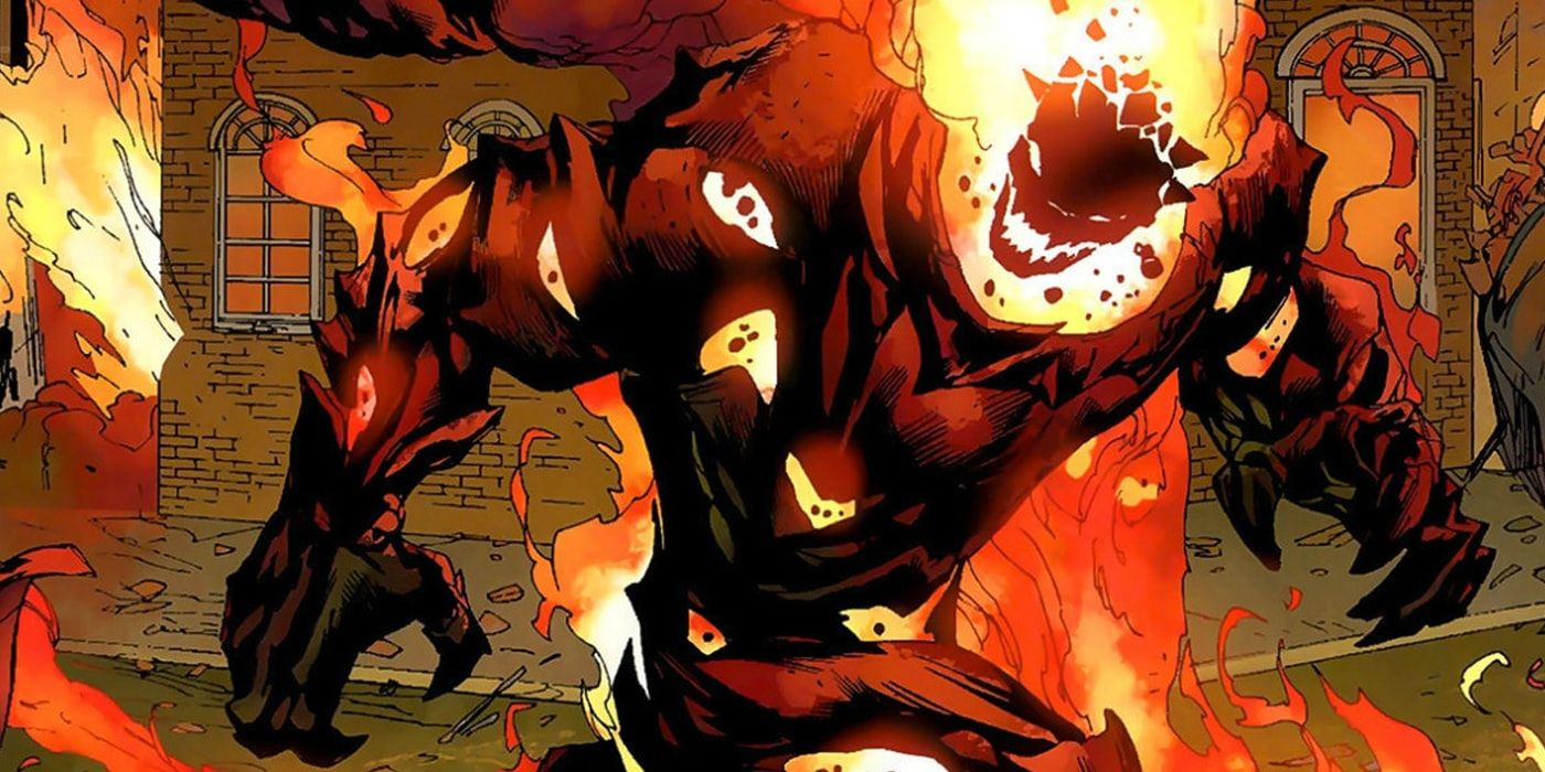 Dormammu attacking Earth from the Dark Dimension
