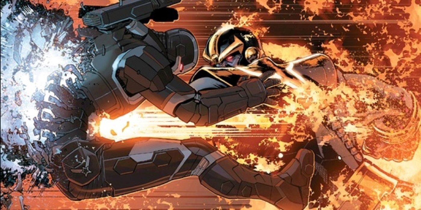 Thanos and War Machine in Civil War II