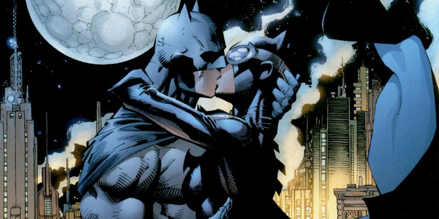 Batman kissing Catwoman during Hush