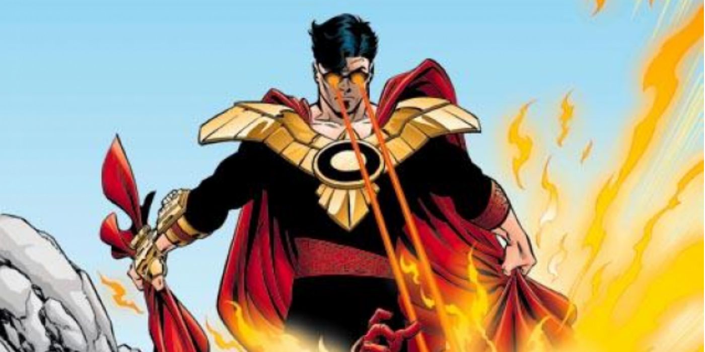 The Black Zero Clone of Superboy shooting lasers in DC Comics