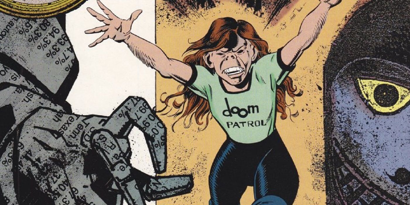 Doom Patrol member Dorothy Spinner creates a monster