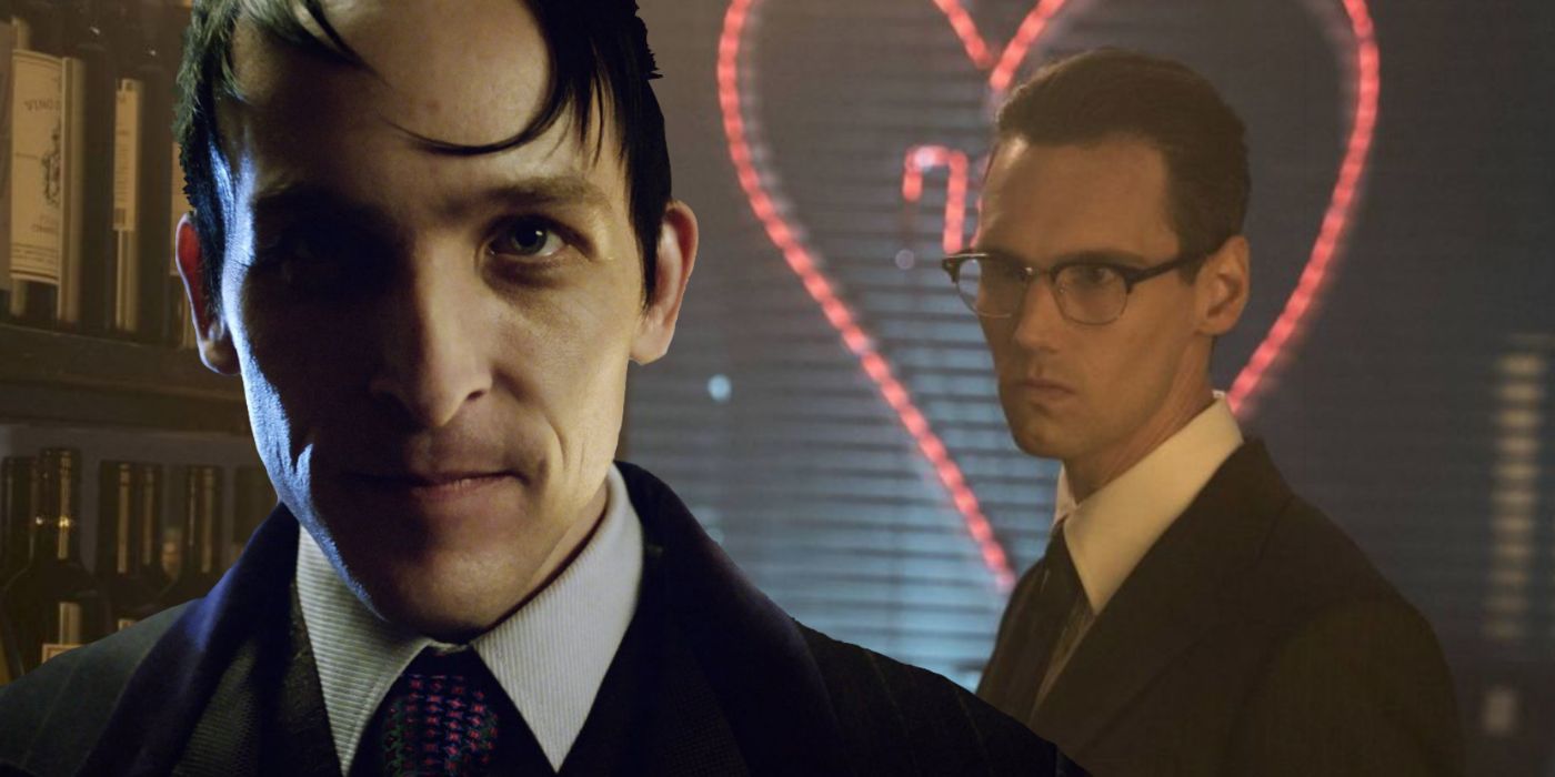 Penguin and The Riddler collage image from Gotham