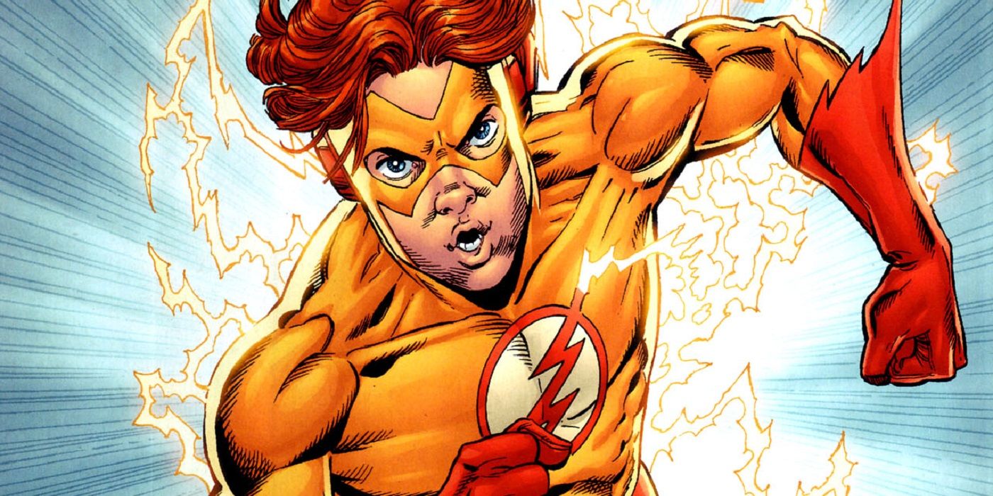 Wally West running as Kid Flash