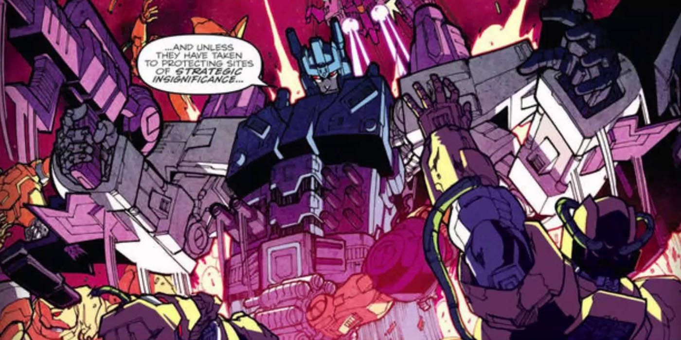 Overlord se gabando de seu poder em Transformers
